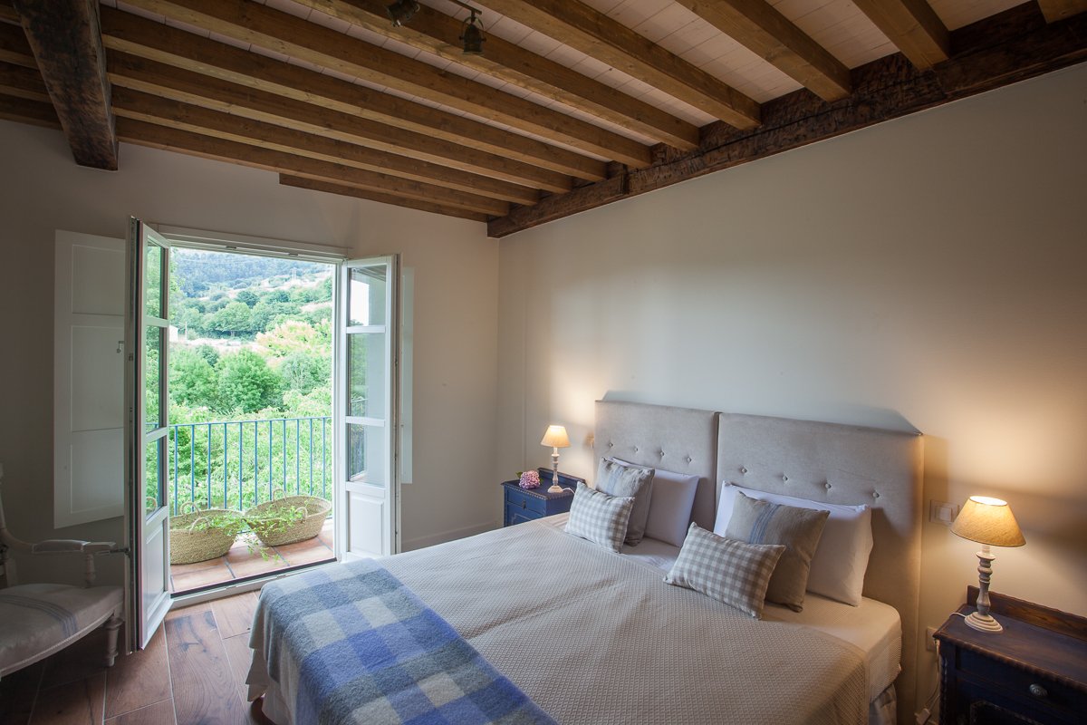 Habitación doble El Limonero con balcón con vistas al jardín