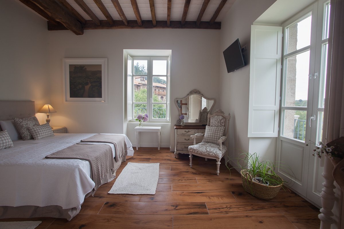 Vistas a la habitación Palmera en la Posada con encanto de Cantabria Posada 6 Leguas